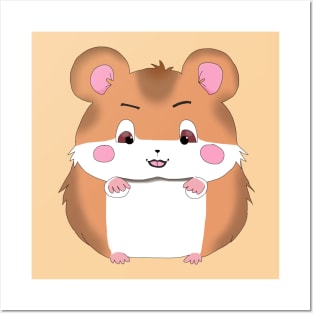 Chonky Little Anime Hamster Posters and Art